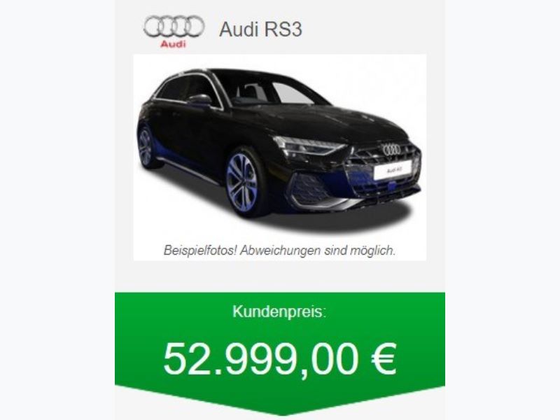 Audi RS3 Top Preise für Ihren Gebrauchten alle Hersteller und Modelle möglich Audi RS3 Top Preise für Ihren Gebrauchten alle Hersteller und Modelle möglich
